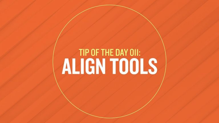 Tip 011 – Align Tools in After Effects