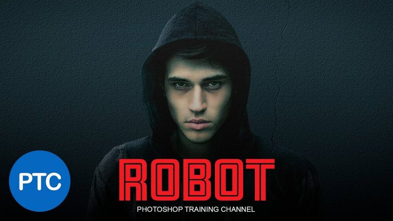 COLOR GRADING and ADDING TEXTURES to a Photo – Mr. Robot Poster in Photoshop
