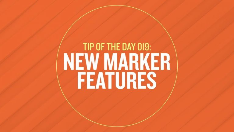 Tip 019 – New Marker Features in After Effects