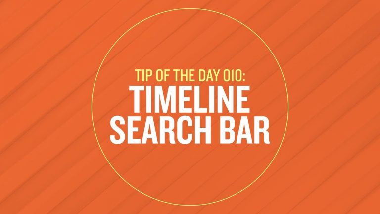 Tip 010 – Timeline Search Bar in After Effects