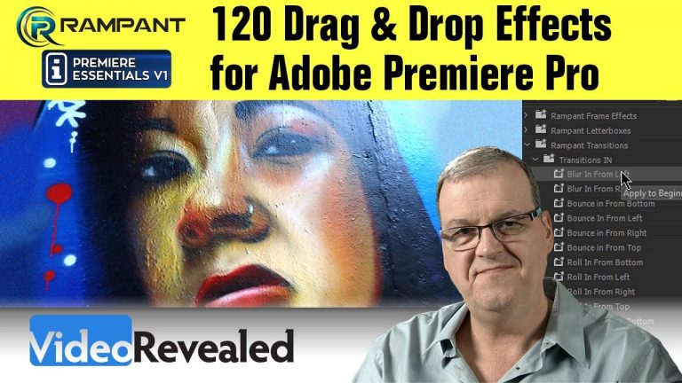 Rampant Premiere  Essentials – 120 Drag & Drop Effects