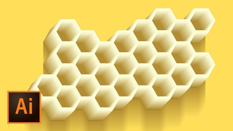 Honeycomb Vector Illustration – Illustrator Tutorial