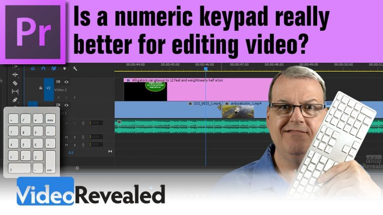 Is a numeric keypad really better for editing video?