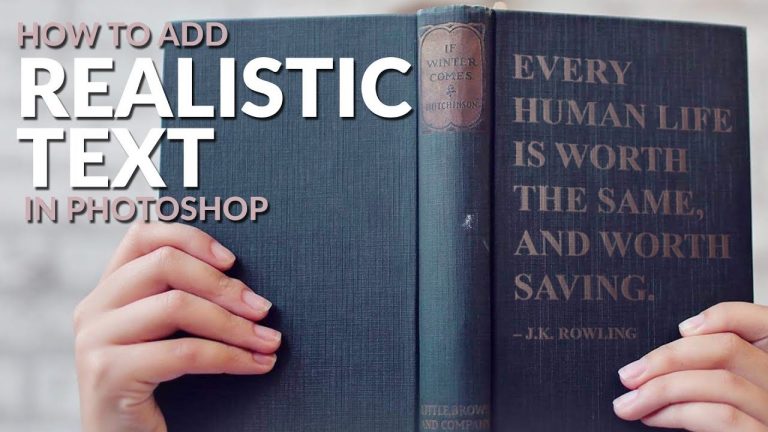 How to Add Realistic Text to ANYTHING in Photoshop