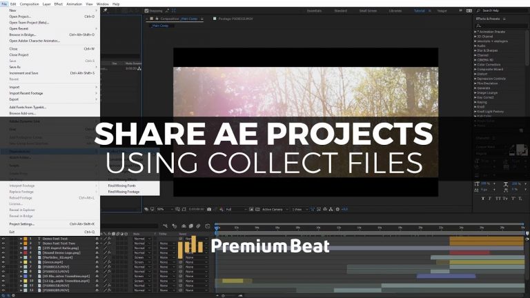 Share Entire After Effects Projects Using Collect Files | PremiumBeat.com