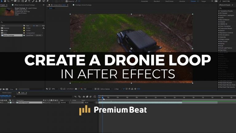 How to Create a Dronie Loop in After Effects | PremiumBeat.com