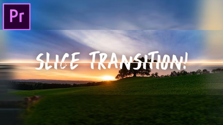 Smooth Sliding SLICE TRANSITION Effect! Adobe Premiere Pro CC Tutorial / How to