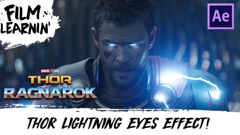 Thor Ragnarok Lightning Eyes After Effects Tutorial! | Film Learnin