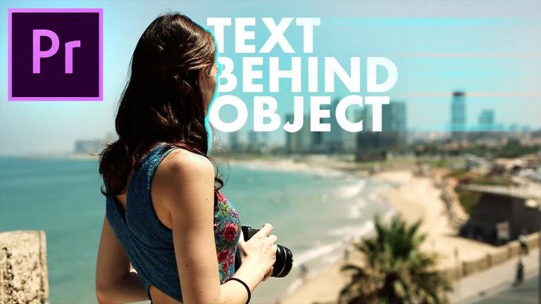 EASIEST Text Behind Object Effect! – Adobe Premiere Pro CC Tutorial / How to