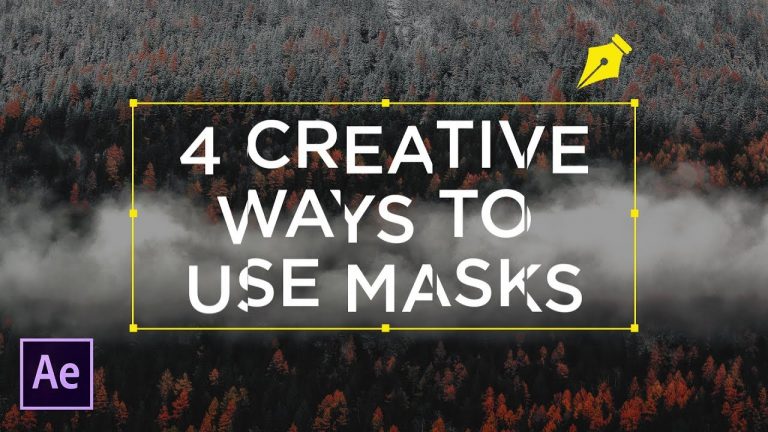 4 Creative Ways To Use Masks For Text | After Effects Tutorial