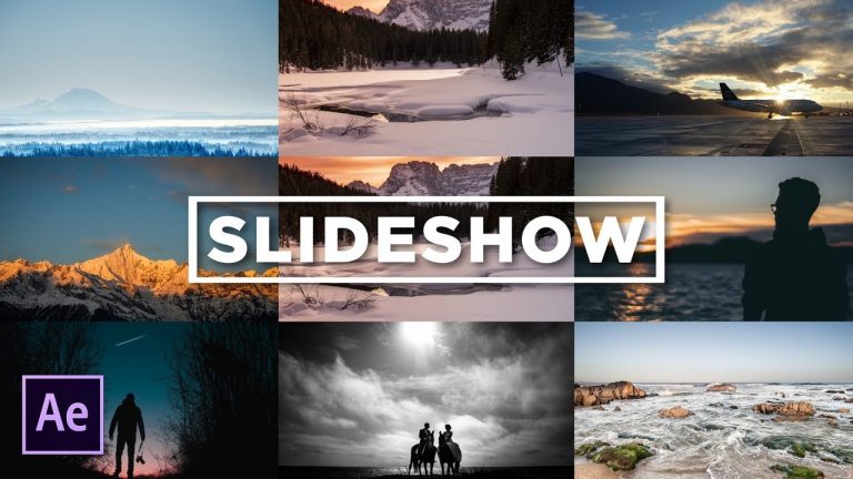 Creating a 3×3 Photo Slideshow Gallery Grid | After Effects Tutorial