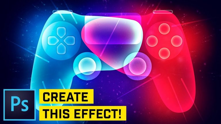 ADVANCED: Glowing PS4 Controller Photoshop CC 2018