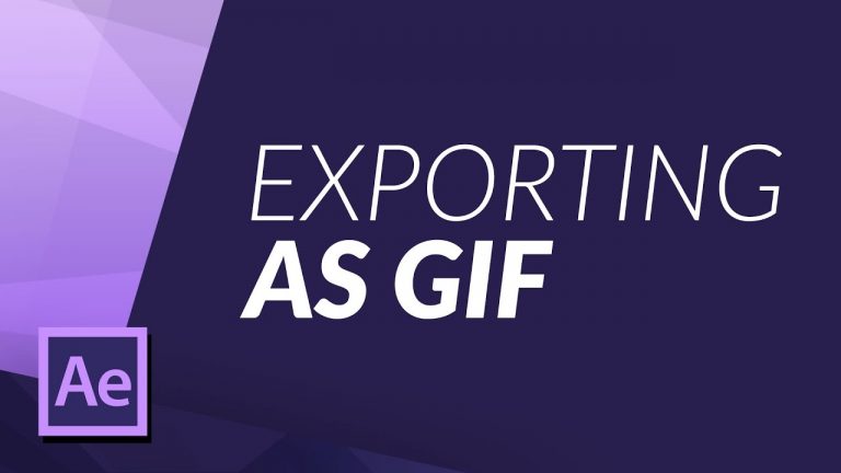 EXPORTING A GIF MADE IN AFTER EFFECTS USING PHOTOSHOP