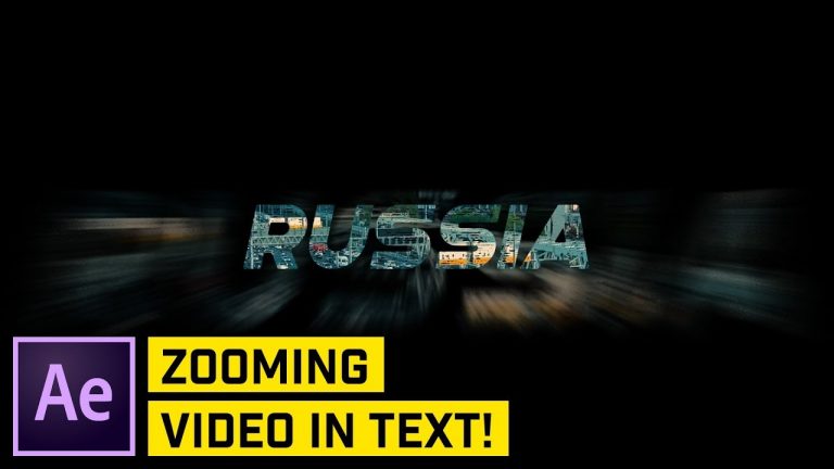 ZOOM Through Text INTRO or TRANSITION Effect After Effects CC