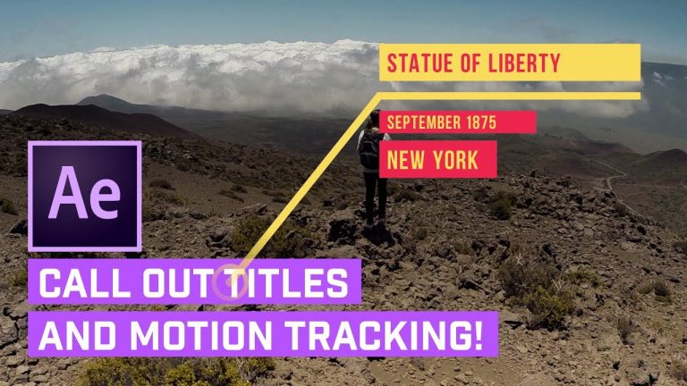 Call Out TITLES After Effects + AUTO Motion Tracking