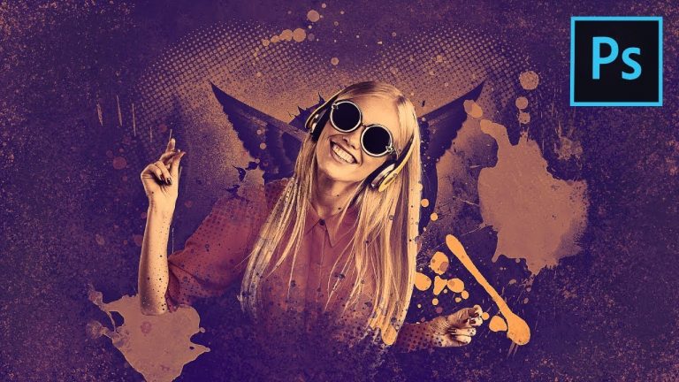 How to Create a Fun Wallpaper Style Composite in Photoshop
