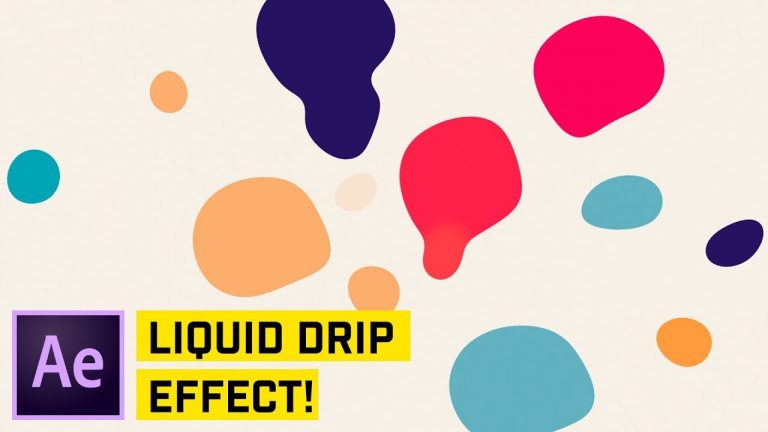 Liquid Drip Effect After Effects CC Tutorial