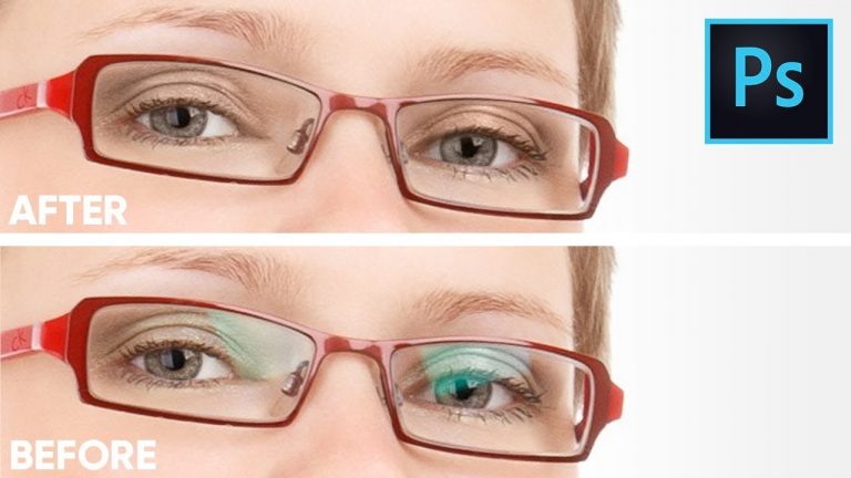 Remove Glare From Glasses Without Replacing or Cloning in Photoshop