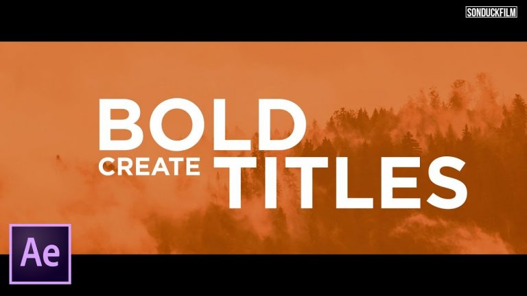 Make Your Titles Stand Out | After Effects Motion Graphics Tutorial