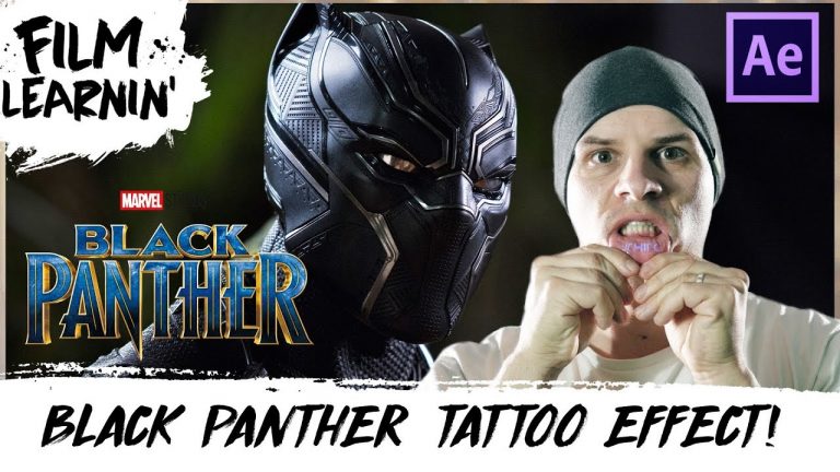 Black Panther Lip Tattoo After Effects Tutorial! | Film Learnin
