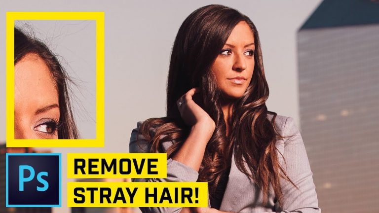Remove FLYAWAY Stray Hairs in Photoshop CC FAST!