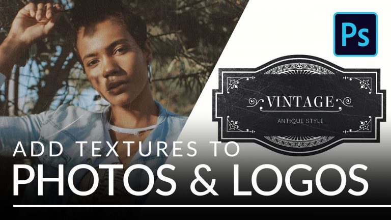 How to Add Textures to Photos and Logos in Photoshop