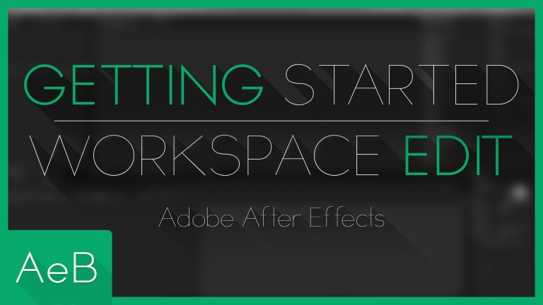 ➊ Getting Started & Workspace Edit in AE | After Effects Basics Tutorial