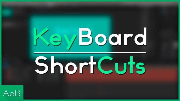 Keyboard Shortcuts | After Effects Basics Tutorial