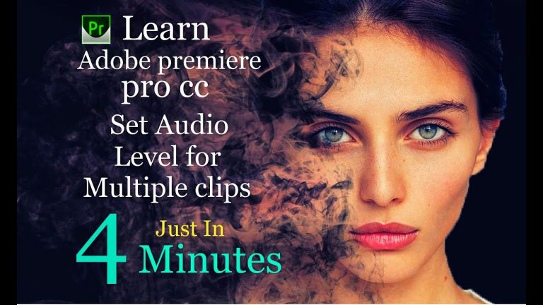 Adobe Premiere Pro CC tutorials for beginners | Set audio level for multiple clips