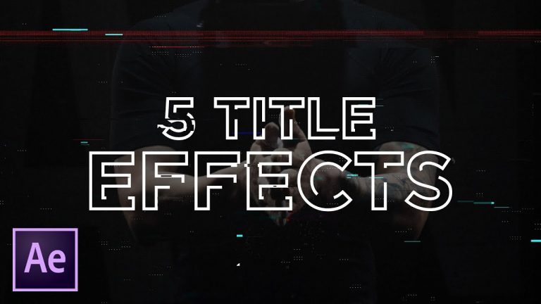 5 Quick Text Effects in After Effects | Tutorial (Video Text, Glitch, Stroke, Liquid)