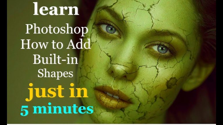 Add a built-in custom shape | Adobe Photoshop CC tutorials