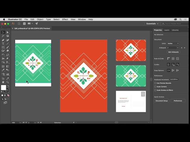 Illustrator Artboards Basics | Adobe Illustrator CC tutorials | Edit artboards