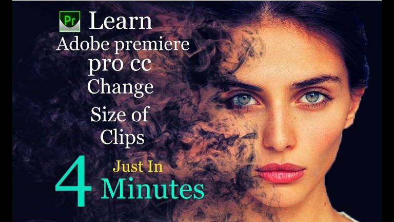 Adobe Premiere Pro CC tutorials for beginners | Change the size of clips