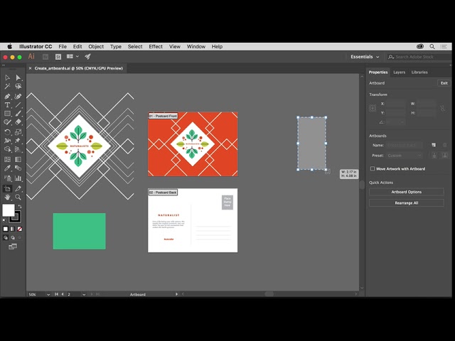 Illustrator Artboards Basics | Adobe Illustrator CC tutorials | Create artboards