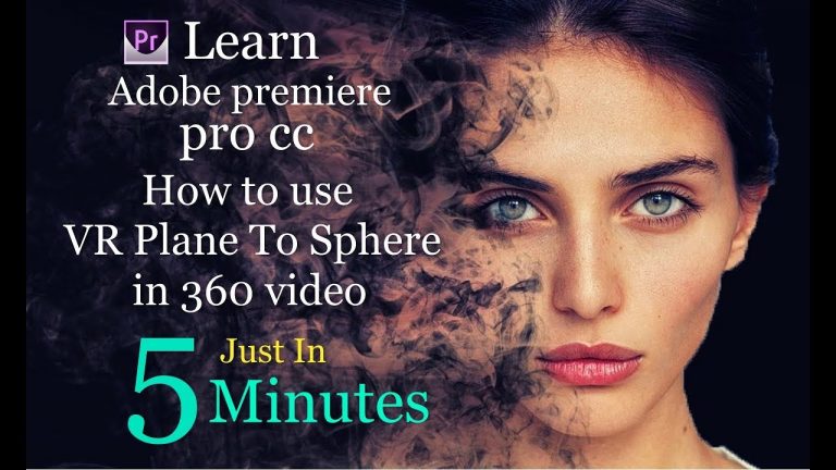 How to use VR Plane to Sphere in 360 video effects | Adobe Premiere Pro CC tutorials