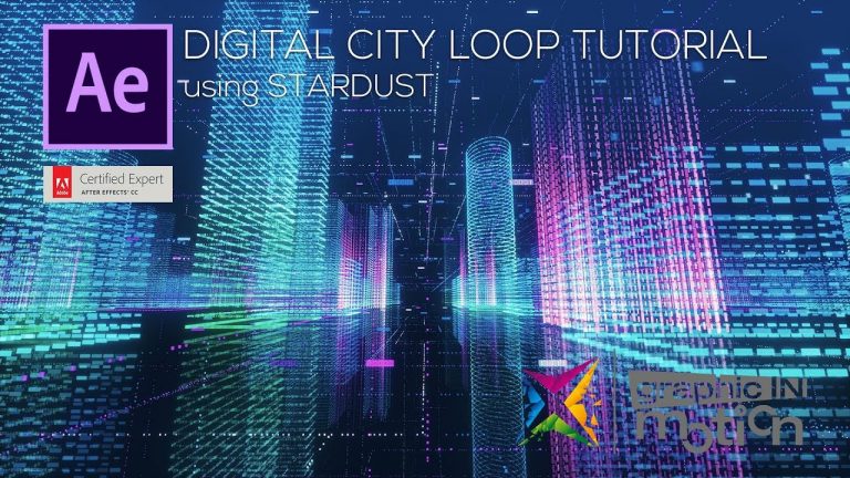 Stardust Digital City Loop – After Effcts Tutorial
