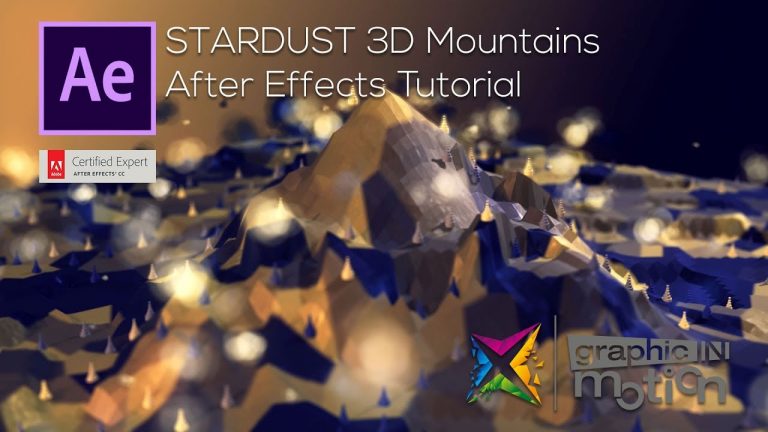 After Effects Tutorial – Stardust 3D Landscape