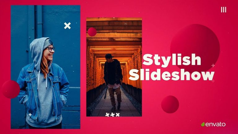 After Effects: Stylish Slideshow Template