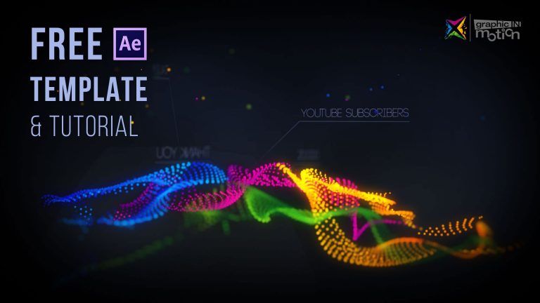 Particle Waves Intro – Free After Effects Template & Tutorial