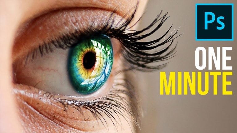1-Minute Photoshop – How to Create Multi-Color Eyes!