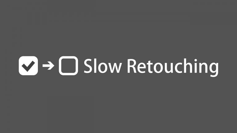 Disable This for Faster Retouching in Photoshop!