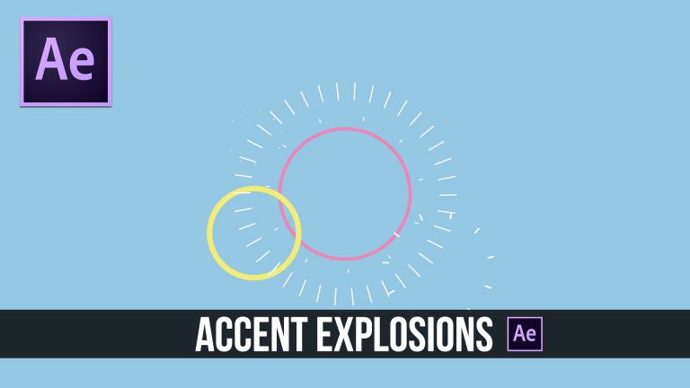After Effects Tutorial: Accent Explosion 2D Motion Graphics