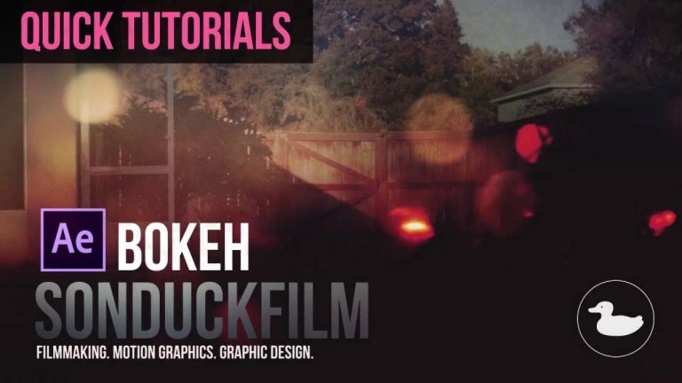 Quick Tutorials: Bokeh Animation in After Effects