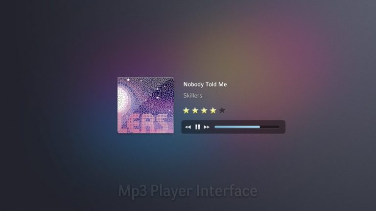 Create a Simple Mp3 Player — Photoshop Tutorial