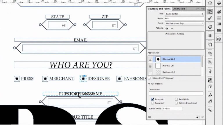 Creating PDF Forms with InDesign CS6