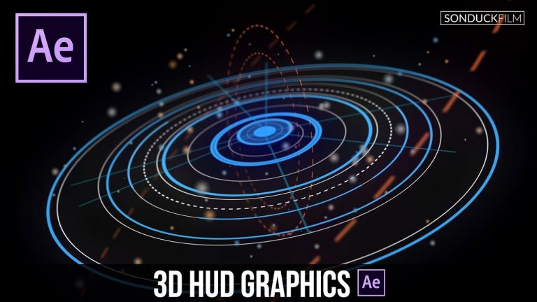 After Effects Tutorial: Advanced 3D HUD GFX Motion Graphics