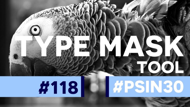 How to Use the Type Mask Tool in Photoshop CC!