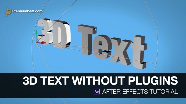 After Effects Tutorial: 3D Text Without Plugins
