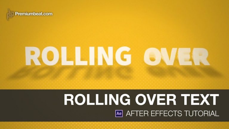 After Effects Video Tutorial: Rolling Over Text