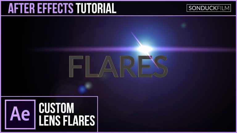 After Effects Tutorial: Custom LENS FLARES with No Plugins